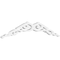 Ekena Millwork Pitch Rotherham Architectural Grade PVC Gable Pediment, 36"W x 7 1/2"H x 1"P (5/12) GPP036X008X100ROT - alternate 1
